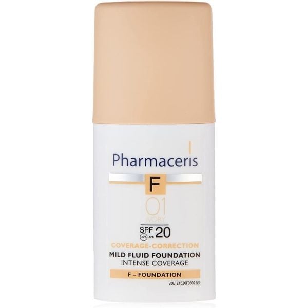 Pharmaceris F Intense Coverage Foundation Spf 20 Ivory 01 30 ml