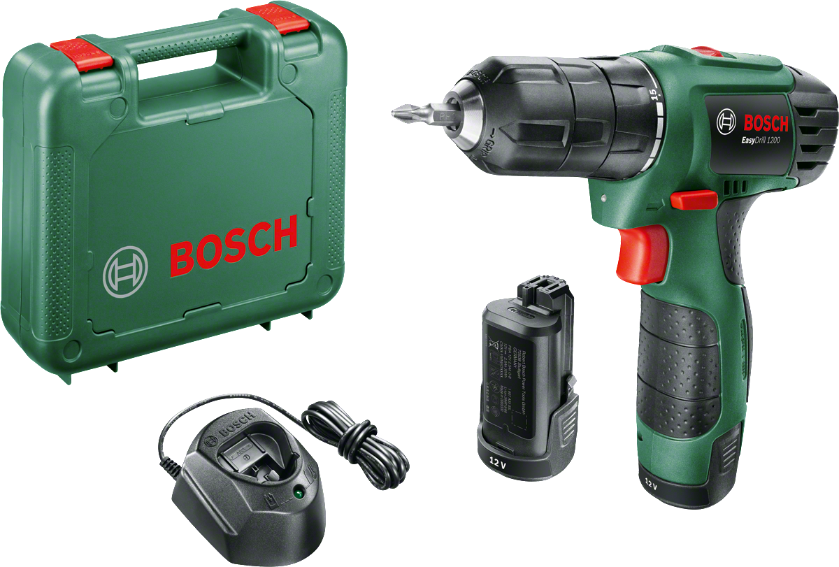 Bosch Easy Drill 1200 Çift Akülü Delme Vidalama Makinesi (2 x 1,5 Ah)