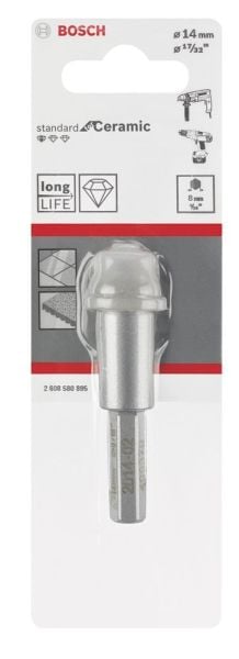 Bosch - Standard Seri, Matkap İçin Seramik Kuru Elmas Delici 14*33 mm