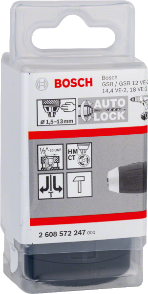 Bosch - 1/2''-20-1,5-13mm Supra Mandren (GSB,GSR)