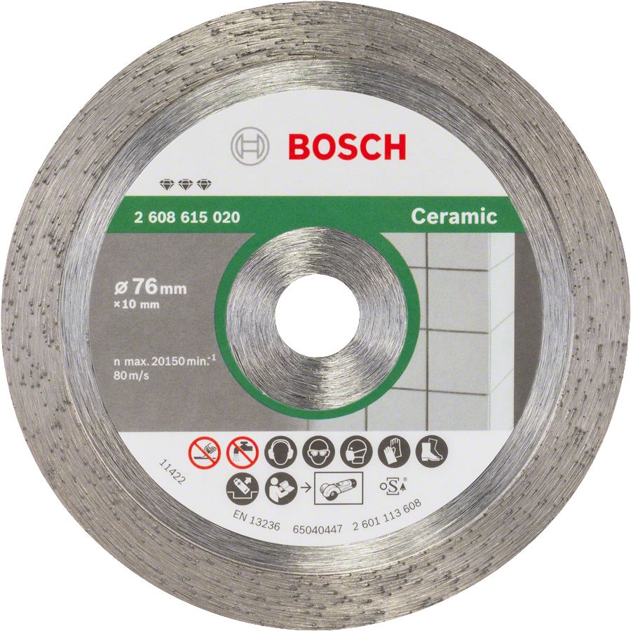 Bosch - Best Serisi Seramik İçin GWS 12V-76 Uyumlu Elmas Kesme Diski 76 mm