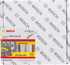 Bosch - Standard Seri Genel Yapı Malzemeleri İçin Elmas Kesme Diski 125 mm 10'lu  Paket