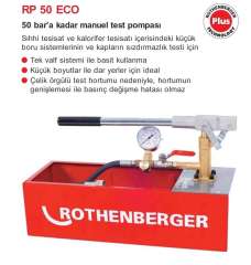 ROTHENBERGER 61130S RP 50 ECO  50'bar manuel test pompası