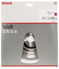 Bosch - Standard for Serisi Çoklu Malzeme için Daire Testere Bıçağı 200*30 mm 54 Diş