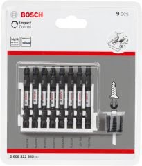 Bosch - Impact Control Serisi Çift Taraflı Vidalama Ucu 9'lu Set *65mm