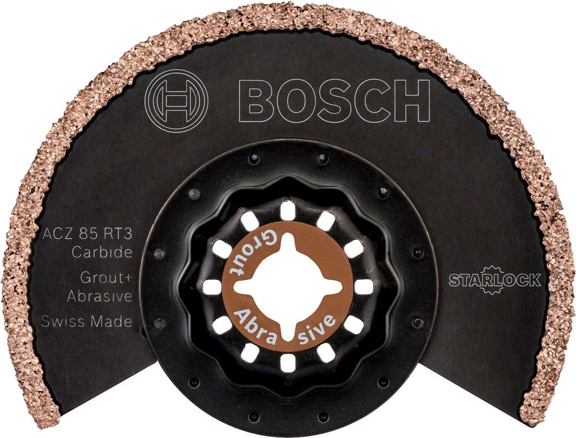 Bosch - Starlock - ACZ 85 RT3 - Carbide RIFF Zımpara Uçlu Segman Testere Bıçağı 30 Kum Kalınlığı 1'li