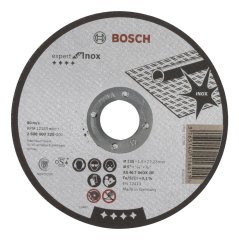 Bosch - 125*1,6 mm Expert Serisi Düz Inox (Paslanmaz Çelik) Kesme Diski (Taş)