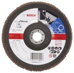 Bosch - 180 mm 40 Kum Best Serisi Metal Flap Disk