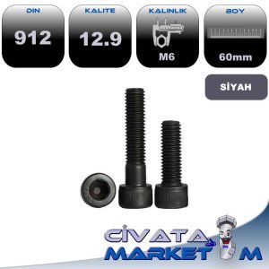 M6*60 İMBUS CİVATA DIN 912 12.9