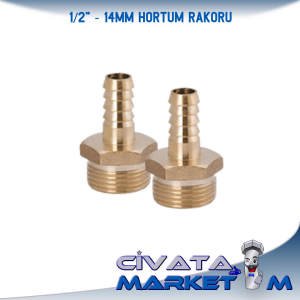 1/2 14 MM ERKEK HORTUM REKORU (PİRİNÇ)