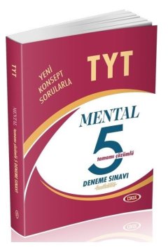 Data YKS TYT Mental 5 Deneme Çözümlü Data Yayınları