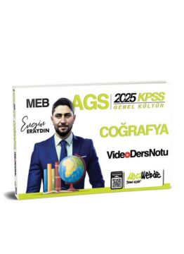 MEB AGS KPSS Türkiye Coğrafyası Video Ders Notu HocaWebde Yayınları