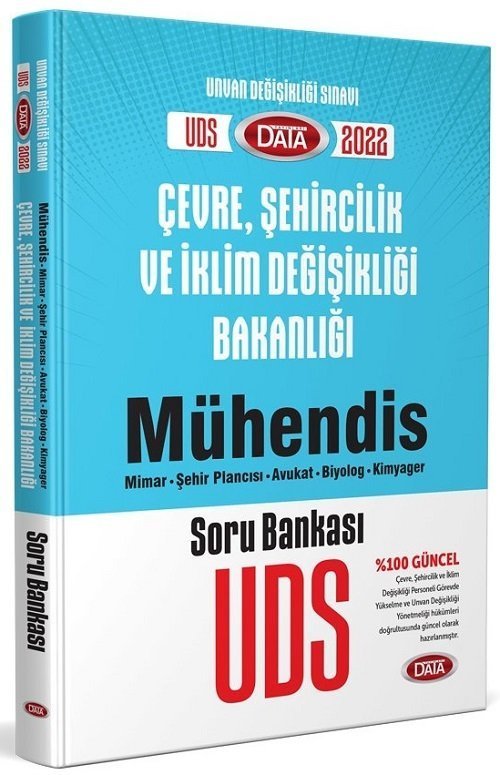 Data 2022 UDS Çevre ve Şehircilik Bakanlığı Mühendis Soru Bankası Görevde Yükselme Data Yayınları