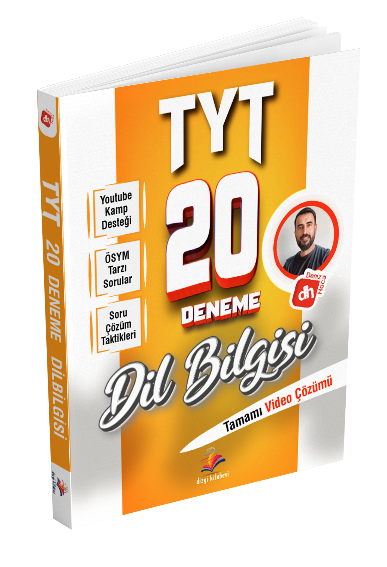 Dizgi Kitap Deniz Hoca TYT Türkçe Dil Bilgisi 20 Deneme Sınavı 2024