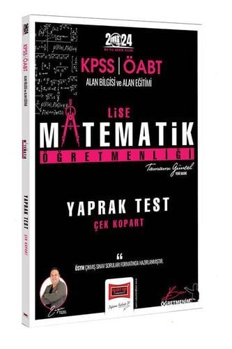 Yargı Yayınları 2024 ÖABT Lise Matematik Öğretmenliği Yaprak Test