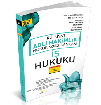 KÜLLİYAT İş Hukuku Soru Bankası Adli Hakimlik Savaş Yayınları 2021