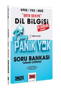 Yargı Yayınları 2024 KPSS YKS MSÜ Bay Panik Yok Dil Bilgisi Orta Seviye Tamamı Çözümlü Soru Bankası Yargı Yayınları