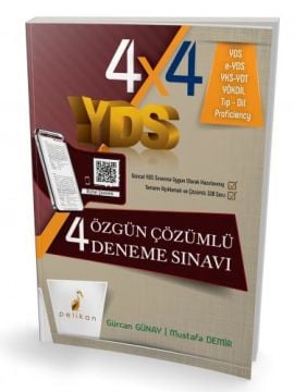 YDS İngilizce 4x4 Serisi 4 Özgün Çözümlü Deneme Sınavı