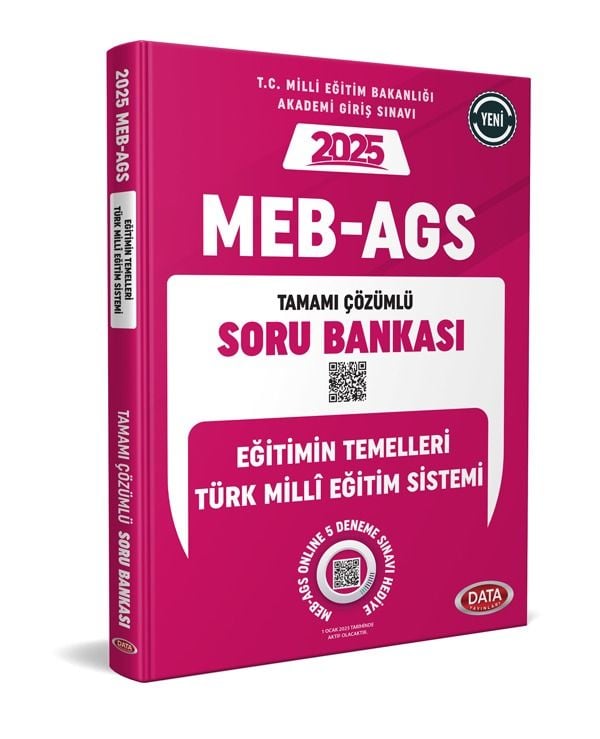 MEB - AGS Eğitimin Temelleri - Türk Milli Eğitim Sistemi Tamamı Çözümlü Soru Bankası Data Yayınları