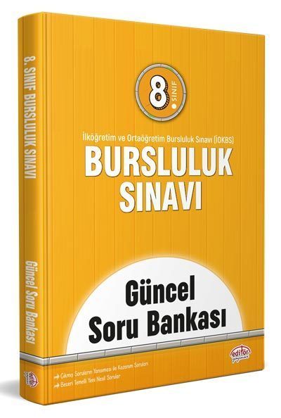 Editör 8. Sınıf Bursluluk Sınavı Güncel Soru Bankası Editör Yayınları