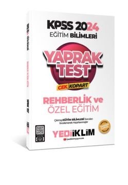 2024 KPSS Eğitim Bilimleri Rehberlik ve Özel Eğitim Çek Kopart Yaprak Test