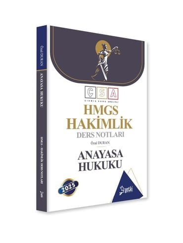 2025 Çsa Yetki Anayasa Hukuku Hakimlik ve Hmgs Ders Notları Yetki Yayınları