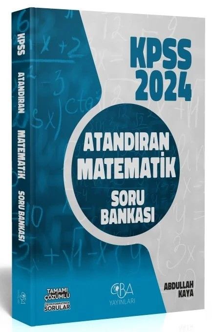 CBA Yayınları 2024 KPSS Matematik Atandıran Soru Bankası Çözümlü CBA Yayınları
