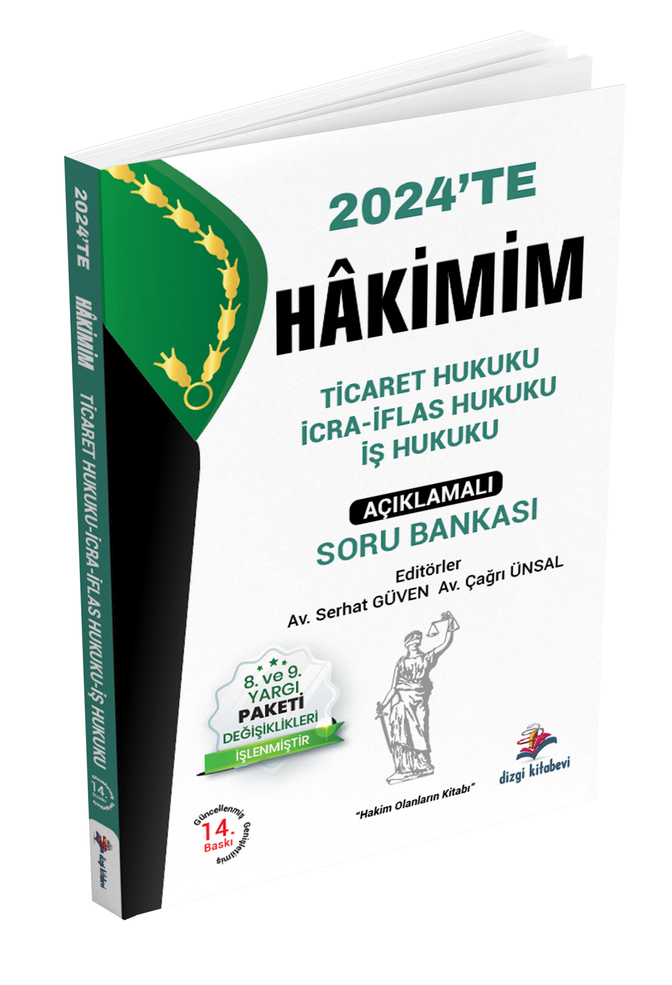 Dizgi Kitap Hakimim Ticaret Hukuku, İcra- İflas Hukuku, İş Hukuku Açıklamalı Soru Bankası 2024