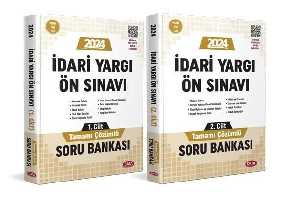 İdari Yargı Ön Sınavı Tamamı Çözümlü Soru Bankası 1-2 Data Yayınları