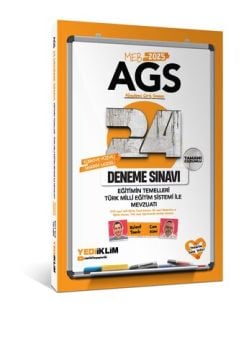 MEB AGS Eğitimin Temelleri - Türk Milli Eğitim Sistemi İle Mevzuat Tamamı Çözümlü 24 Deneme Yediiklim Yayınları