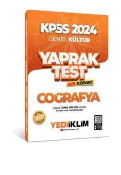 2024 KPSS Genel Kültür Coğrafya Çek Kopart Yaprak Test