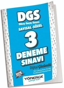 Yönerge DGS 3 Deneme Çözümlü Yönerge Yayınları