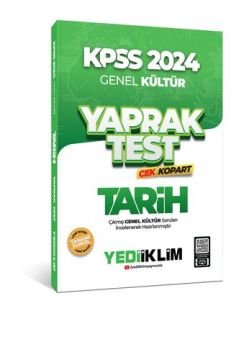 2024 KPSS Genel Kültür Tarih Çek Kopart Yaprak Test