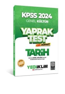 Yediiklim Yayınları 2024 KPSS Genel Kültür Tarih Çek Kopart Yaprak Test