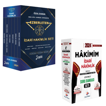 2024 Yetki Ezberleten İdari Hakimlik ve Dizgi Kitap Hakimim Soru Bankası Seti