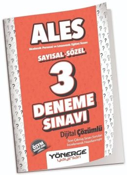 Yönerge ALES 3 Deneme Çözümlü Yönerge Yayınları