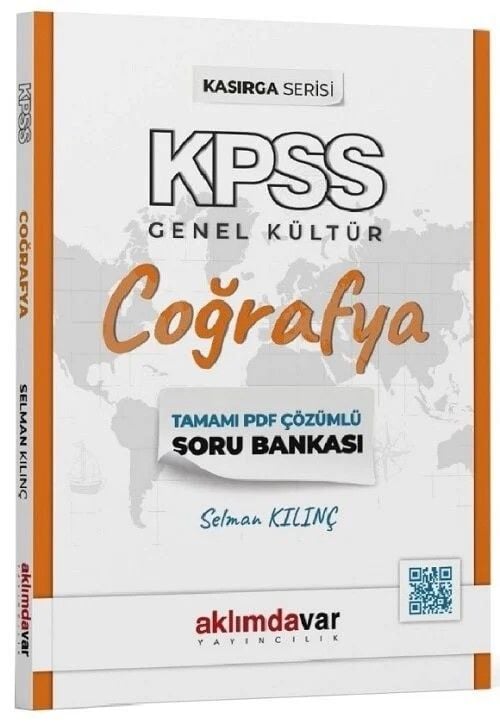 Aklımdavar KPSS Coğrafya Kasırga Soru Bankası PDF Çözümlü - Selman Kılınç Aklımdavar Yayıncılık