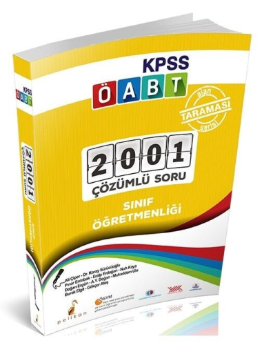 MEB AGS ÖABT Sınıf Öğretmenliği Alan Taraması Serisi 2001 Çözümlü Soru  Pelikan Yayınları