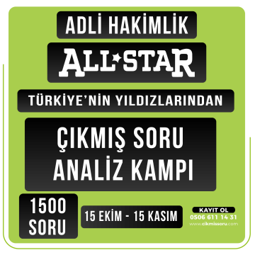 2024 Adli Hakimlik Çıkmış Soru Analiz Kampı