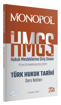 HMGS Türk Hukuk Tarihi Ders Notları Monopol Yayınları