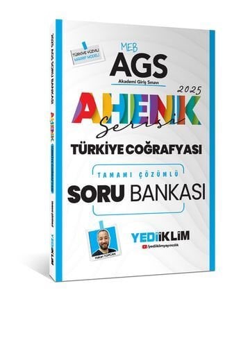 MEB AGS Ahenk Serisi Türkiye Coğrafyası Tamamı Çözümlü Soru Bankası Yediiklim Yayınları