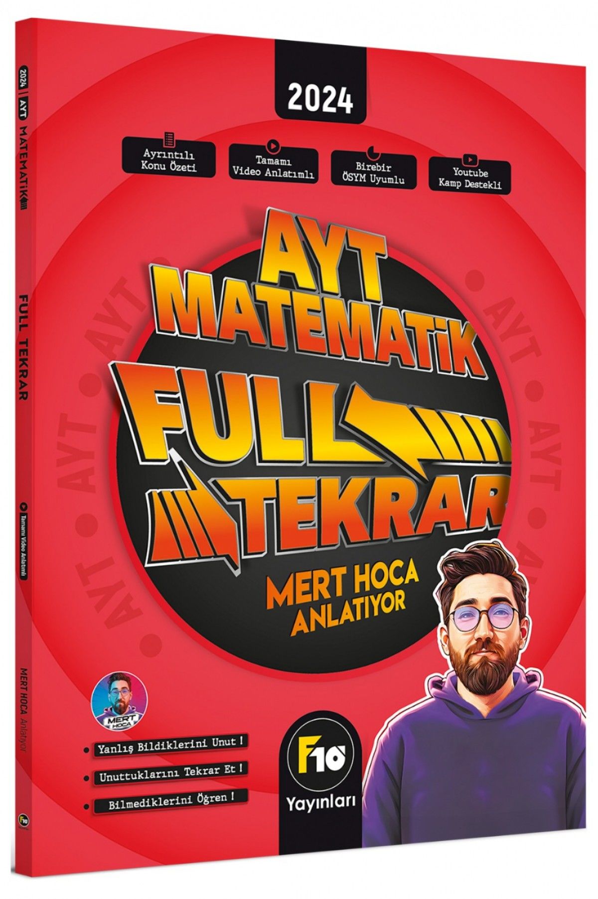 Mert Hoca AYT Matematik Full Tekrar Video Ders Kitabı F10 Yayınları