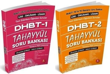 Tahayyül DHBT 1-2 Soru Bankası Çözümlü Set - Mustafa Çoban, Adem Çoban Tahayyül Yayınları