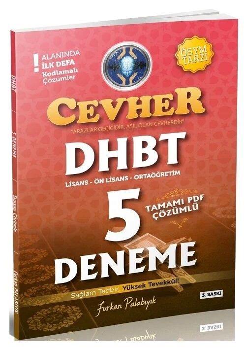 Tahayyül DHBT Cevher 5 Deneme PDF Çözümlü - Furkan Palabıyık Tahayyül Yayınları