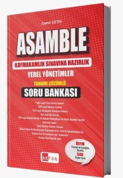 ASAMBLE Yerel Yönetimler Tamamı Çözümlü Soru Bankası Akfon Yayınları 2022