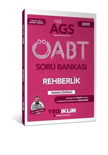 MEB AGS ÖABT Rehberlik Tamamı Çözümlü Soru Bankası Yediiklim Yayınları