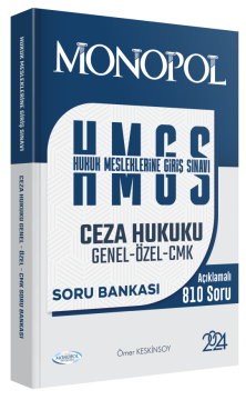 HMGS Ceza Hukuku Genel – Özel – CMK Soru Bankası Monopol Yayınları