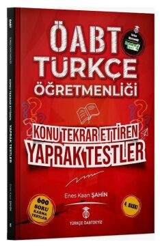 Türkçe ÖABTDEYİZ ÖABT Türkçe Öğretmenliği Yaprak Testler - Enes Kaan Şahin Türkçe ÖABTDEYİZ