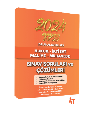 2024 Kpss Orijinal Sorular 4t Yayınları