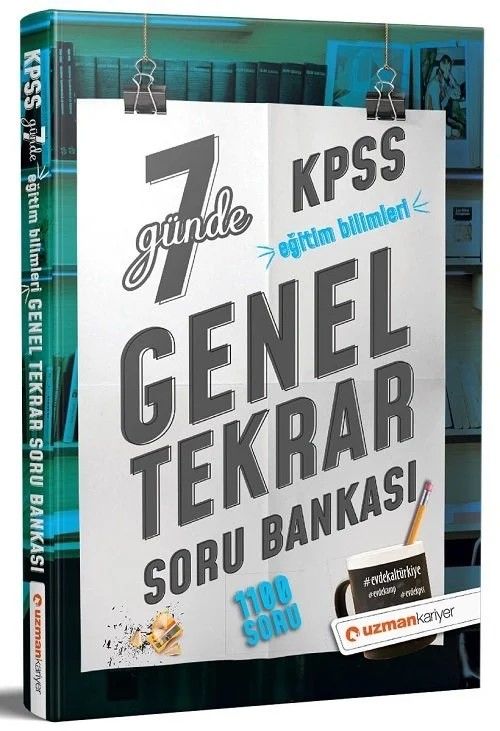 Uzman Kariyer KPSS Eğitim Bilimleri 7 Günde Genel Tekrar Soru Bankası Uzman Kariyer Yayınları